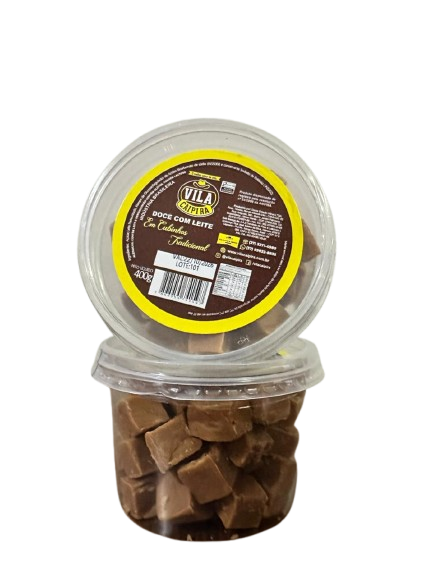 91058. Doce em Pedaços ao Leite Vila Caipira pote 400 gr