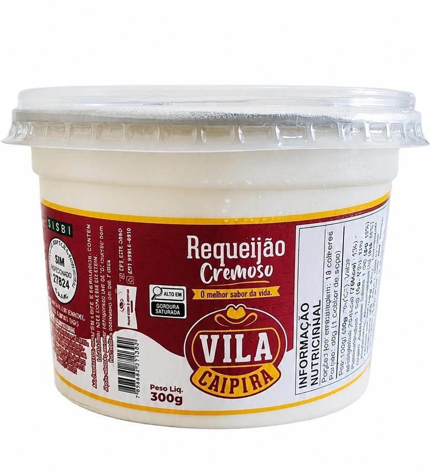 85.Requeijão Cremoso Pote Vila Caipira